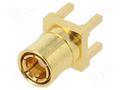 Connector: SMB; socket; female; straight; 50Ω; THT; for cable; PTFE AMPHENOL RF 142134
