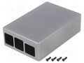 Enclosure: for computer; Raspberry Pi 4 B; aluminium; grey GOTHENBURG DESIGN GTH-15822