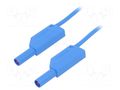 Test lead; 32A; banana plug 4mm,both sides; Len: 1.5m; blue STÄUBLI SLK425-E/1.5-23