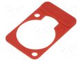 connector LETTERING PLATE RED NEUTRIK NTR-DSS-RED