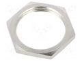 Nut; PG11; brass; Thread: PG; Plating: nickel; -100÷300°C HELLERMANNTYTON ALNPB-PG11-NPB-ML