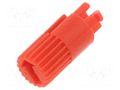 Knob; Ø4x7.3mm; red PTR HARTMANN SA-PT654/7.3H