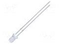 LED; 3mm; amber; 2500mcd; 10°; Front: convex; 2÷2.4VDC; No.of term: 2 NTE Electronics NTE30035