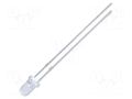 LED; green-yellow; 3mm; 1600mcd; 14°; Front: convex; 2.2÷2.4VDC NTE Electronics NTE30030