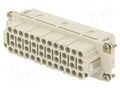 Connector: HDC; contact insert; female; 500V; PIN: 46; 46+PE AMPHENOL C146-10B04650010