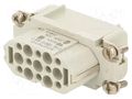 Connector: HDC; contact insert; female; 250V; PIN: 15; 15+PE AMPHENOL C146-10B0155002