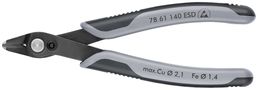 KNIPEX 78 61 140 ESD Electronic Super Knips® XL ESD with multi-component handles burnished 140 mm 78 61 140 ESD 4003773081708