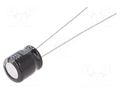 Capacitor: electrolytic; THT; 47uF; 10VDC; Ø6.3x7mm; Pitch: 2.5mm PANASONIC EEAGA1A470