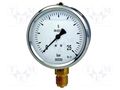 Manometer; 0÷25bar; Class: 1.6; 63mm; Temp: -20÷60°C; steel; 213.53 WIKA 213.53.063.425.MK1