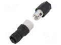 Connector: M12; plug; PIN: 4; female; 250V; straight; IP65,IP67; IDC PHOENIX CONTACT SACC-M12FS-4QO-075