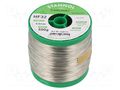 Tin; lead free; Sn99,3Cu0,7; 0.5mm; 0.5kg; reel; 227°C; Flux: SW32 STANNOL S99C1HF32/0.5/0.5