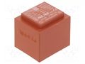 Transformer: encapsulated; 2.3VA; 117VAC; 9V; 9V; 128mA; 128mA; PCB MYRRA MYRRA-44176