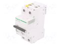 Circuit breaker; 400VAC; Inom: 32A; Poles: 2; Charact: D; 6kA; IP20 SCHNEIDER ELECTRIC A9F05232