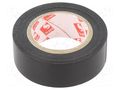 Tape: electrical insulating; W: 19mm; L: 10m; Thk: 0.15mm; black SCAPA SCAPA-6022-19/10BK