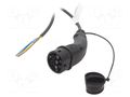 Cable: eMobility; 1x0.5mm2,3x2.5mm2; 250V; 4.7kW; IP44; 5m; 20A HARTING 8801504004440A1