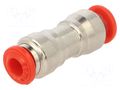 Push-in fitting; straight,inline splice; -0.99÷20bar; -20÷80°C AIGNEP 50040-4