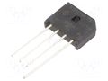 Bridge rectifier: single-phase; Urmax: 1kV; If: 6A; Ifsm: 250A; flat VISHAY KBU6M-E4/51