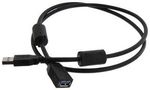 USB CABLE, 3.0 A PLUG-A RCPT, BLK, 3.3FT U3A00086-1M