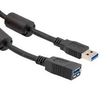 USB CABLE, 3.0 A PLUG-A RCPT, BLK, 6.6FT U3A00090-2M