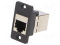 Coupler; coupler; Slim; Cat: 6a; shielded; 8p8c; 29mm; plastic CLIFF CP30625S
