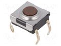 Microswitch TACT; SPST; Pos: 2; 0.05A/24VDC; 1.57N; 6.2x6.2x3.1mm NKK SWITCHES CB15FP