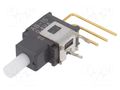 Switch: push-button; Pos: 2; SPDT; 0.01A/28VAC; 0.01A/28VDC; 500MΩ NKK SWITCHES AB15AV