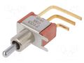 Switch: toggle; Pos: 3; SP3T; ON-OFF-ON; 0.02A/20VAC; 0.02A/20VDC C&K 7103MD9AV2BE