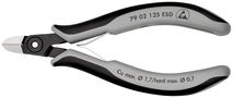 KNIPEX 79 02 125 ESD Precision Electronics Side Cutter ESD with multicomponent handles burnished 125 mm 79 02 125 ESD 4003773061519