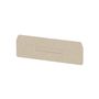 Partition plate (terminal), End and intermediate plate, 104.35 mm x 34.85 mm, dark beige Weidmuller 7904210000 04008190576035