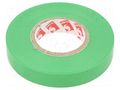 Tape: electrical insulating; W: 12mm; L: 25m; Thk: 0.13mm; green SCAPA SCAPA-2702A-12/25G