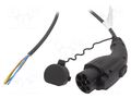 Cable: eMobility; 1x0.5mm2,3x2.5mm2; 250V; 4kW; IP44; GB/T,wires HARTING 8841504004440A1