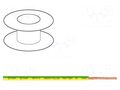 Wire; BiTOne,H07V-K; stranded; Cu; 10mm2; PVC; yellow-green; 100m BITNER BITNER-IG2004.13