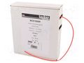 Heat shrink sleeve; glueless; 2: 1; 1.6mm; L: 10m; red; polyolefine TASKER BOX1608R