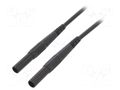 Test lead; 32A; banana plug 4mm,both sides; insulated; Len: 0.5m STÄUBLI XMF-419/0.5-21