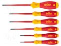 Kit: screwdrivers; insulated,slim; 1kVAC; Torx® with protection WIHA WIHA.41245