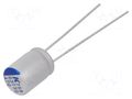Capacitor: polymer; low ESR; 470uF; 6.3VDC; THT; ESR: 15mΩ; A758 KEMET A758EK477M0JAAE015