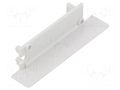 Cap for LED profiles; grey; 2pcs; ABS; FLAT8 TOPMET TOP-23110022