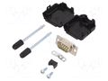 Connector: D-Sub; PIN: 9; plug; male; soldering; for cable; white ENCITECH DPPK09-BK-DBP-W-K