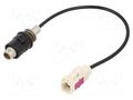 Cable; Fakra B female,RAKU II male; straight; 0.15m PER.PIC. A9548