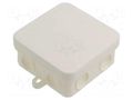 Enclosure: junction box; X: 75mm; Y: 75mm; Z: 36mm; polyetylene; IP55 OBO BETTERMANN OBO-2000075