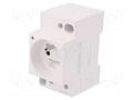 E-type socket; 250VAC; 16A; for DIN rail mounting; ACTI9 SCHNEIDER ELECTRIC A9A15307
