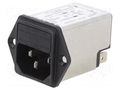 Connector: AC supply; socket; male; 6A; 250VAC; C14 (E); 5200 SCHURTER 5200.0623.1