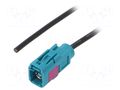Cable; Fakra socket; 0.5m 4CARMEDIA ZRS-FAKRA-F-050