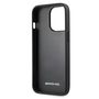 AMG Leather Debossed Lines case for iPhone 13 Pro / iPhone 13 - black, Mercedes 3666339018955 3666339018955