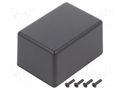Enclosure: multipurpose; X: 50mm; Y: 70mm; Z: 40mm; TW; ABS; black TAKACHI TKC-TW5-4-7B