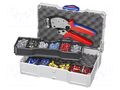 Kit: for crimping push-on connectors, terminal crimping; case KNIPEX KNP.979013