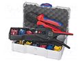 Kit: for crimping push-on connectors, terminal crimping; case KNIPEX KNP.979022