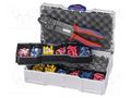 Kit: for crimping push-on connectors, terminal crimping; case KNIPEX KNP.979026