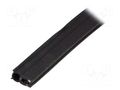 Gasket; EPDM; black; L: 10m; W: 11mm; H: 21.5mm; Panel thick: 1÷3mm RST ROZTOCZE UR-32-10M