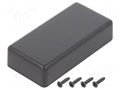 Enclosure: multipurpose; X: 35mm; Y: 80.3mm; Z: 20mm; TW; ABS; black TAKACHI TKC-TW4-2-8B
